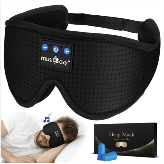 Masque de Sommeil Bluetooth 3D Noir